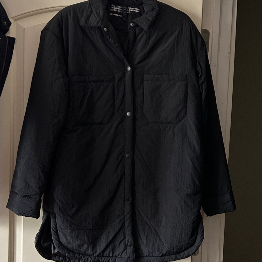 Shacket / Trendy Thin Puffer Jacket - Size XL